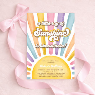 Invitación Chica Rayo de Sol Niña Baby Shower