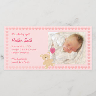 Invitación Chica recién nacido