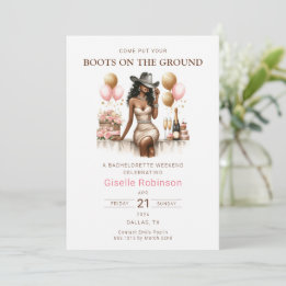 Invitación Chica Rodeo Fiesta Occidental