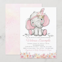 Chica Rosa Boho Elephant Baby Shower