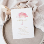 Invitación Chica rosa claro Baby Sprinkle Shower Event |<br><div class="desc">Invite a sus amigos y seres queridos a su pequeña rociada de bebé — las rociadas de bebé son celebraciones menos extravagantes que se ven a menudo con bebés segundos, tercios o mayores. Este diseño cuenta con un bonito paraguas color rosa claro que representa una rociada de bebé. Este diseño...</div>