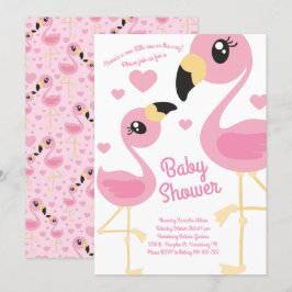 Invitación Chica rosa de la playa tropical del Baby Shower Fl