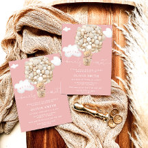 Chica rosa del globo aerostático del oso Baby Show