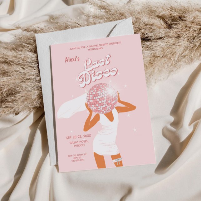 Invitación Chica Rosa Last Disco (Subido por el creador)