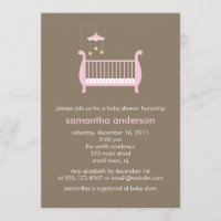 Chica rosado Baby Shower del pesebre