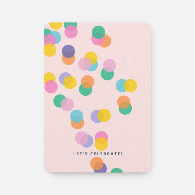 Invitación Chica rosado colorido Confetti Shower (Subido por el creador)