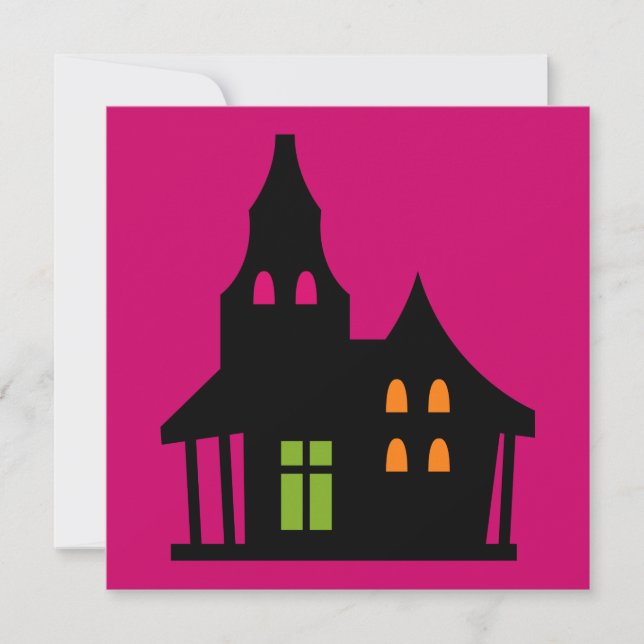 Invitación Chica rubio de la bruja del cumpleaños de (Anverso)