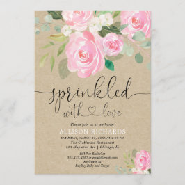 Invitación chica rugoso rosa rosado rugoso rociado