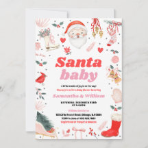 Chica Santa Baby Baby Shower