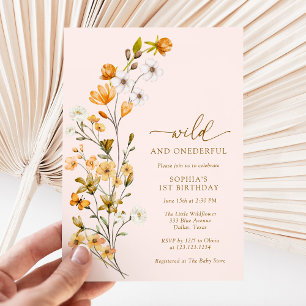 Invitación Chica silvestre y maravilloso cumpleaños