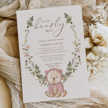 Chica Teddy Bear Podemos Esperar A Baby Shower