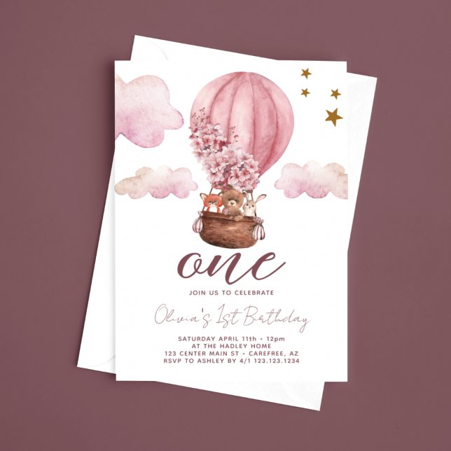 Invitación Chica Teddy Bear primer cumpleaños (Subido por el creador)