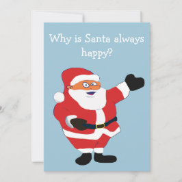 Invitación Chica travieso Bad Santa Funny Chiste Humor Divers