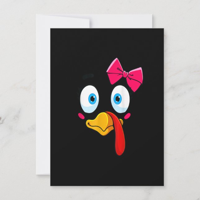 Invitación Chica turco enfrenta a niño pequeño con traje de a (Anverso)