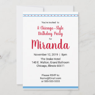 Invitación Chicago Love  