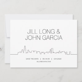Invitación Chicago Save the Date