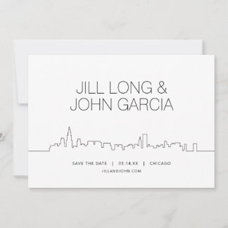 Invitación Chicago Save the Date