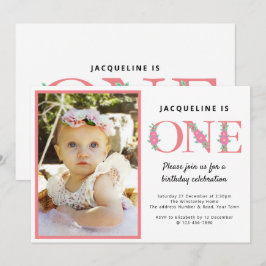Invitación Chicas 1ª foto de cumpleaños