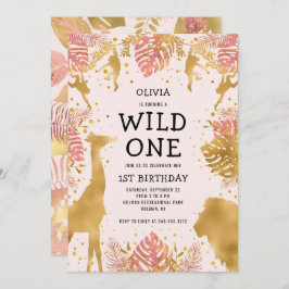 Invitación Chicas 1.ᵉʳ Safari de la Selva Rosa