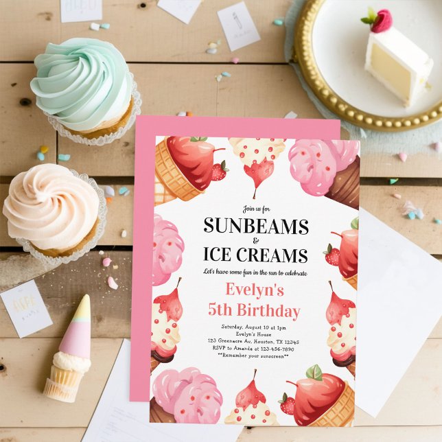 Invitación Chicas 5.º Fiesta de Aniversario de los Sunbeams y (Subido por el creador)