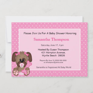 Invitación Chicas acribillan Baby Shower