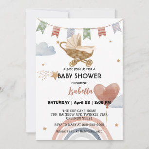 Invitación Chicas afroamericanos adorables con ducha de bebé