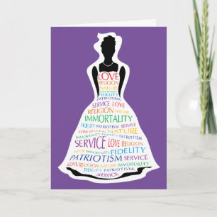 Invitación Chicas arcoiris, Personalizado masónico Notecards