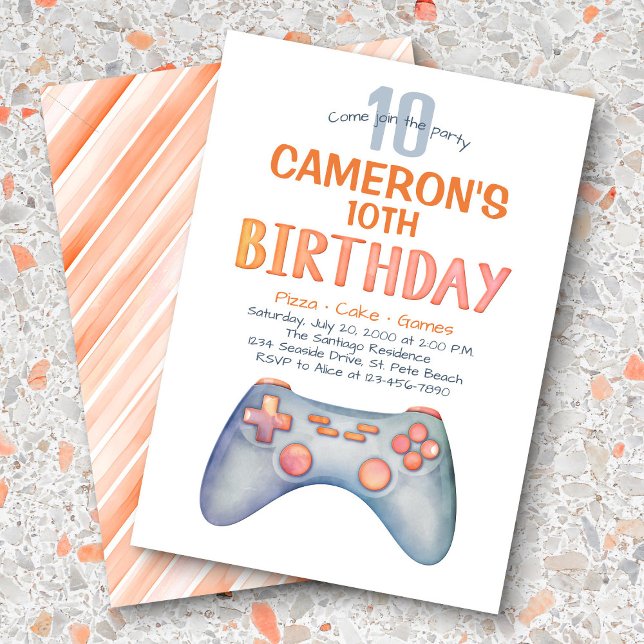 Invitación Chicas Bonitos Videojuego Cumpleaños (Subido por el creador)
