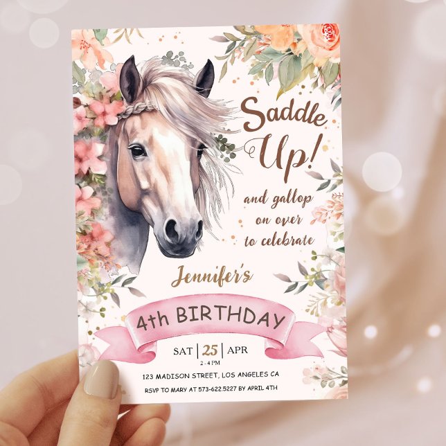 Invitación Chicas Caballo 4000000000 (Subido por el creador)