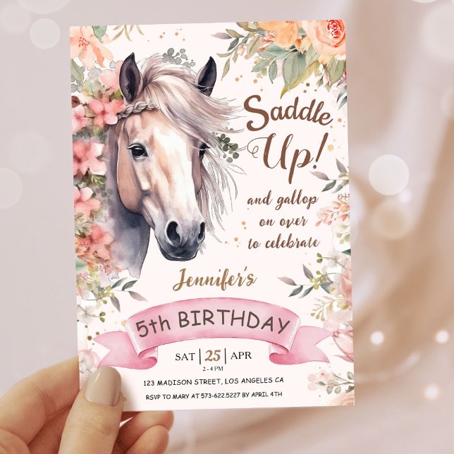 Invitación Chicas Caballo 50000000000 (Subido por el creador)