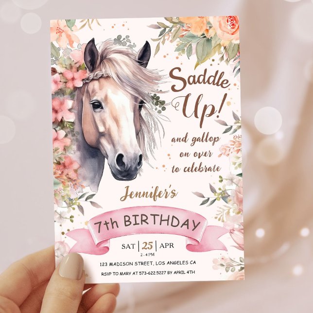 Invitación Chicas Caballo 70000000000000000000000 (Subido por el creador)