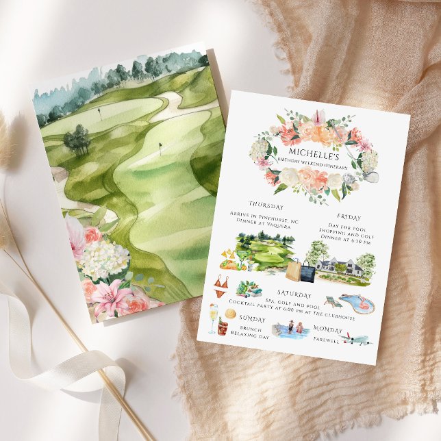 Invitación Chicas Clubhouse Spa Weekend | Cumpleaños Itinerar (Subido por el creador)