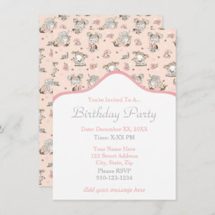 Invitación Chicas curos leyendo libros y ofreciendo ideas