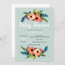 Chicas Cute Flores Botánicas Florales Baby Shower