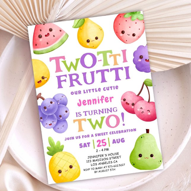 Invitación Chicas de acuarela de Frutti de dos tetas (Subido por el creador)