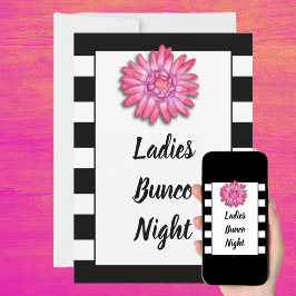 Invitación Chicas de Bunco o Bunko Noche fuera Fiesta de jueg