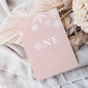 Invitación Chicas de copo de nieve de Winter Wonderland