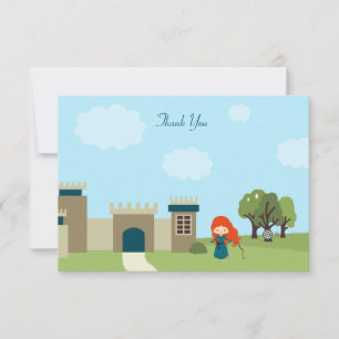 Invitación Chicas de cumpleaños de princesa escocesa gracias