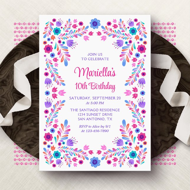 Invitación Chicas de Cumpleaños Fiesta (Subido por el creador)
