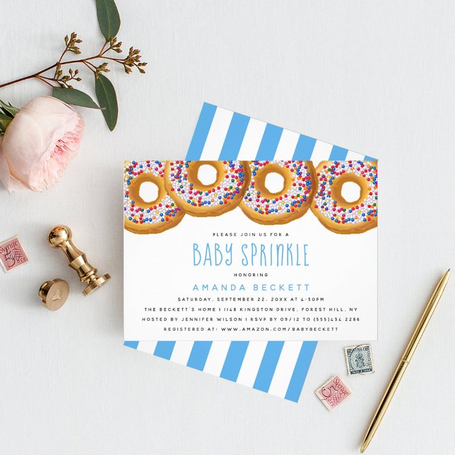 Invitación Chicas de Donut Modernas Baby Shower Sprinkle (Subido por el creador)