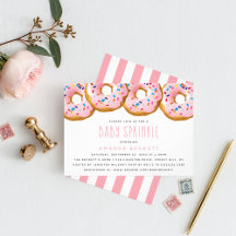 Chicas de Donut modernos Baby Shower Sprinkle