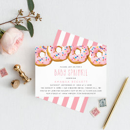 Invitación Chicas de Donut modernos Baby Shower Sprinkle