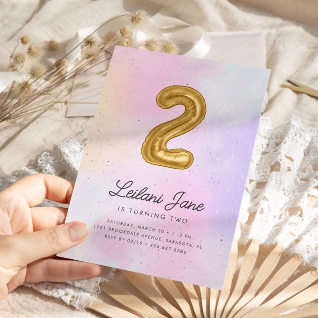 Invitación Chicas de la acuarela de Candy Cotton 2º globo de  (Subido por el creador)