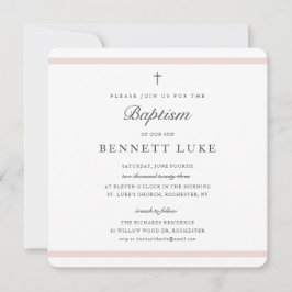 Invitación Chicas de la elegancia moderna bautismo