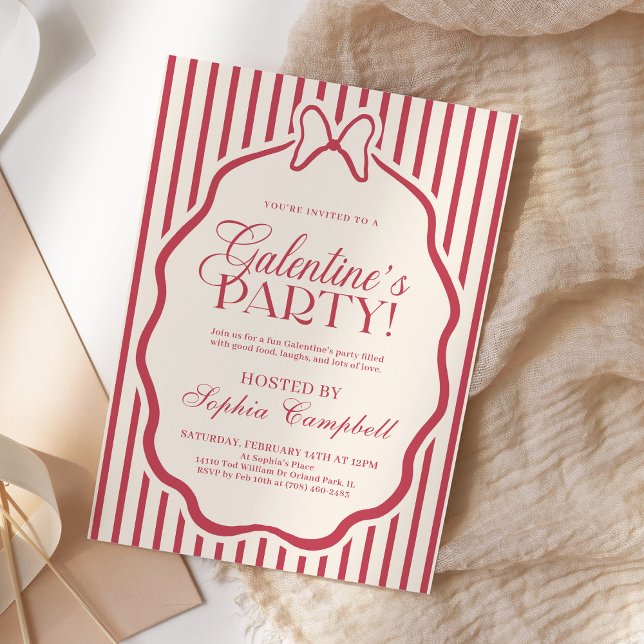 Invitación Chicas de la fiesta del día de Galentine's (Subido por el creador)