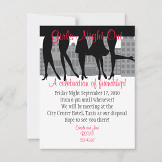 Invitación Chicas de la noche a la mañana