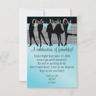 Invitación Chicas de la noche a la mañana