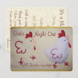 Invitación Chicas de la noche a la mañana