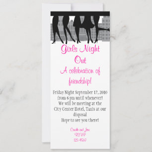 Invitación Chicas de la noche a la mañana