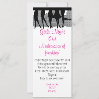 Invitación Chicas de la noche a la mañana